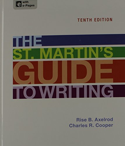St. Martin's Guide to Writing + Sticks and Stones 8e