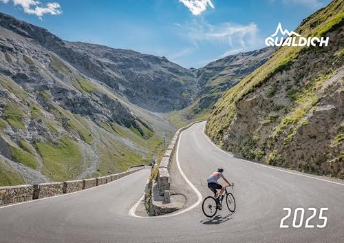 quäldich.de-Rennrad-Kalender 2025 Format DIN A3: Mit 13 Bildern und 12 Touren durch das Radsport-Jahr 2025