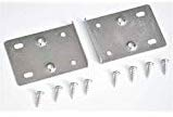 Kitchen Cabinet Door Hinge Repair Kit with 10 Plates and Fixing Screws