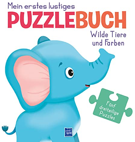 Mein erstes lustiges Puzzlebuch - Wilde Tiere und Farben: Bilderbuch