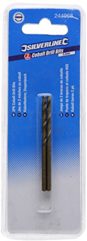 Silverline 244968 Cobalt Drill Bits 3.2 mm - Pack of 2