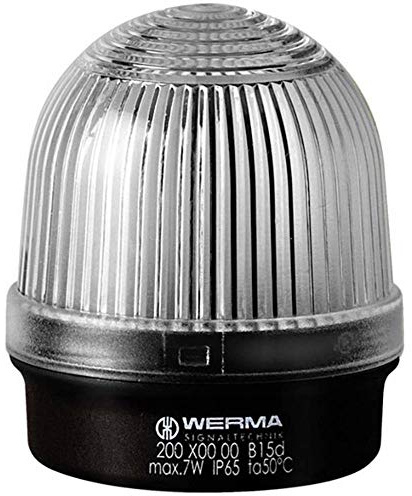 Werma Signaltechnik Optischer Hupe, 200.400.00, 12-240 V, AC/DC, Dauerlicht, IP65, 1 Stück