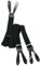 Olata Y Hosenträger zum Knöpfen | Unisex Hosenträger – 3,5 cm. Schwarz