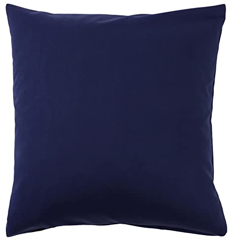 Hans-Textil-Shop Kissenbezug 30x30 Blau Marine Dunkelblau Baumwolle – einfarbige Kissenhülle Uni mit Reißverschluss, Sofakissen & Dekokissen