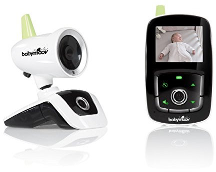 Babymoov A014408 Babyphone Video Visio Care III, Bianco/Nero