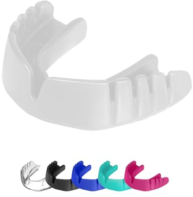 OPRO Snap-Fit Mouthguard Instant Fit – Gum Shield Adult and Kids – OPRO Mouth Guard Boxing and MMA, Impact-Resistant Gum Shield Rugby and Hockey – Standard Protection with Dental Warranty