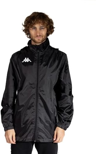 Kappa Kappa4Soccer Wister, Kway Uomo, Nero, L