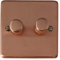 Rose Gold LED Dimmer (2 Gang) - CRG512