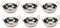 Stainless Steel SHINE Saucepan with Lifting Handles Fully Stainless Steel/Bottom Copper (13CM - 6 Saucepan, Bottom Copper)