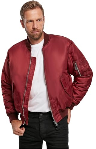 Brandit MA1 Jacket, Color: burgundy, Size: M