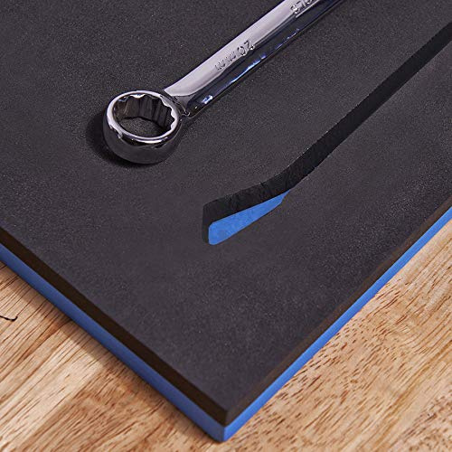 Datona Schaumstoff-Werkzeugmatten 52 x 52 cm im 3er-Set zuschneidbar für Combi-Line-Werkbänke