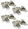 LIKERAINY 95 Degré Rentrant Mini Charnières 35mm pour Cadre avec Amortisseur pour Portes Charnière Courte pour Porte de Placard Meubles Cuisine Lot de 4