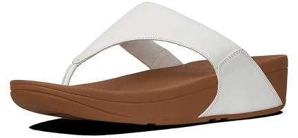 Fitflop Lulu Leather Toepost, Sandales Bout ouvert Femme - Blanc (Urban White 024) - 36 EU