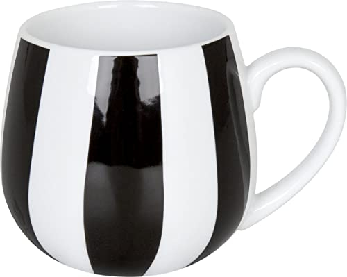 Könitz Tasse Noir/rayures blanches