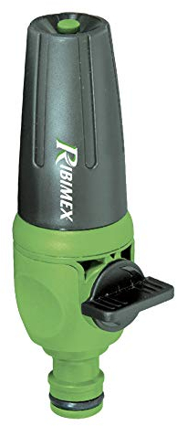 Ribimex PRA/TB.1313 - Lanza con palanca de parada, verde/gris