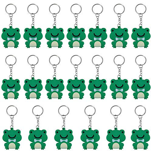 iMagitek 20 Stück Frosch-Schlüsselanhänger für Frosch-Mottopartys, Geburtstagsgeschenke.