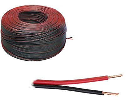 1m of Red & Black Cable Wire 2 x 0.50mm for Car Audio HiFi Speakers Led Lights