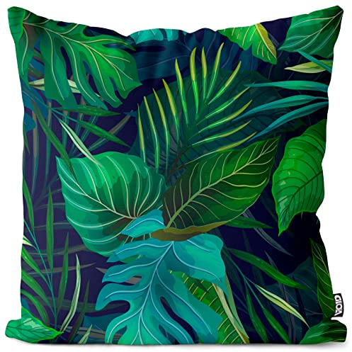 VOID Flat Exotic Plants Kissenbezug Kissenhülle Sofakissen Kissen Deko Ostern Outdoor-Kissen Dekokissen, Kissen Größe:80 x 80 cm