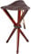 Wald & Forst Dreibein Sitzstuhl mit Leder