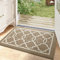 DEXI Door Mat 60 x 90 cm, Doormat Indoor Dirt Trapper Non-slip, Machine Washable Entrance Rug, Super Absorbent Inside Floor Doormats, Brown