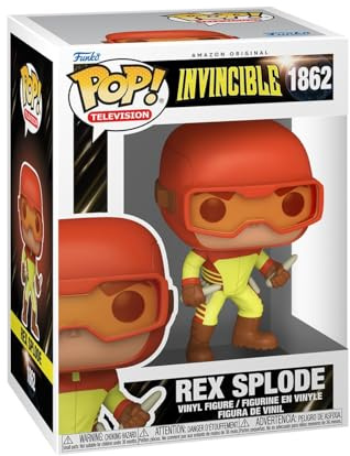 Funko POP! Animation: Invincible - Rex with Chase | Offizieller Fanartikel und Merch - Vinyl Sammelfigur als Regal Deko - Geschenkidee zum Geburtstag für Fans und Sammler