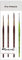 Pinceau Raphael Sépia déco Série 8520 Traceurs, Synthétique Set 3 pcs 0, 2 ,4