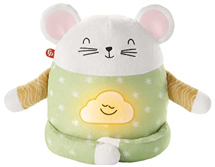 Fisher-Price HHH44 - Meditations-Maus – Entspannungs- und Schlafhilfe mit geführter Tages- und Abendmeditation und Musik für Kinder ab 2 Jahren