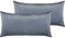 Pure Label 2er Set Mako Satin Kopfkissenbezüge 40x80 cm aus 100% Baumwolle in dunkelblau - Traumhaft weiche Kissenbezüge passend zu unseren Bettwäsche Sets