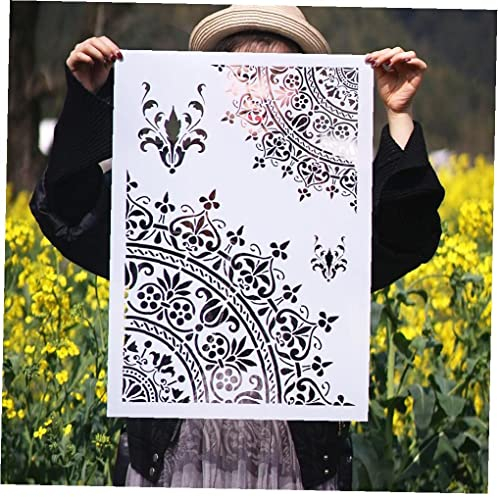 TOSSPER A3 Größe Handwerksschichtung Mandala-schablonen Für Wände Malerei Scrapbooking Stamping Album Dekorative Prägepapierkarten