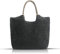 QTKJ Handgewebte weiche große Stroh-Umhängetasche, Strandtasche, schwarze Boho-Stroh-Griff-Tasche, Retro-Sommer-Strandtasche, Rattan-Handtasche (schwarz)