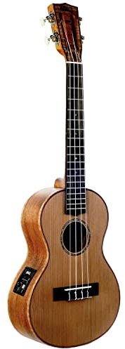 Ukulele Tenor natural electro + cover