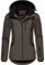 MARIKOO Damen Softshelljacke wasserdichte Funktionsjacke mit Abnehmbarer Kapuze Mount-Cho-Oyu Anthracite Gr. XL