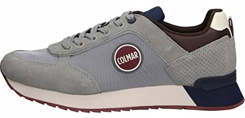 COLMAR Schuhe Herren Sneakers 006 Grey-Navy-dk Brown Travis Authentic