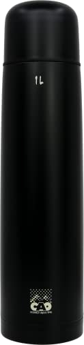 C.A.O. - Bottiglie termiche Color 1 Litro in INOX - Colore Nero - Altezza 32 cm - Diametro ø 8,2 cm