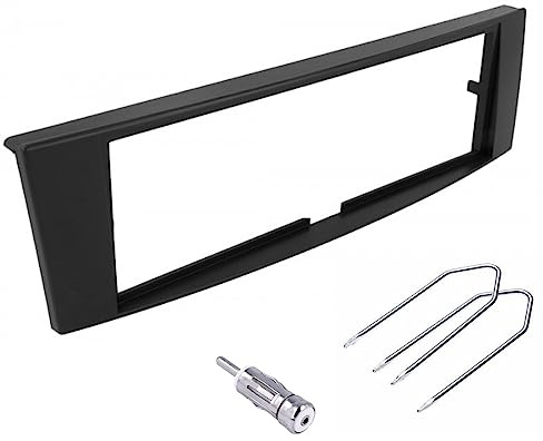 Sound-way Car Radio Mounting Kit, 1 DIN Radio Frame Faceplate, Adapter Compatible with
