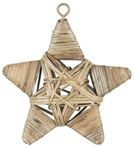 IB Laursen Stern medium Cane zum hängen Rattan geflochten Weihnachten Deko