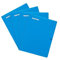MINTRA lot de 4 Cahiers 90gm agrafés en Couverture Polypro 24x32 cm Grands Carreaux SEYES (48 pages, Bleu)