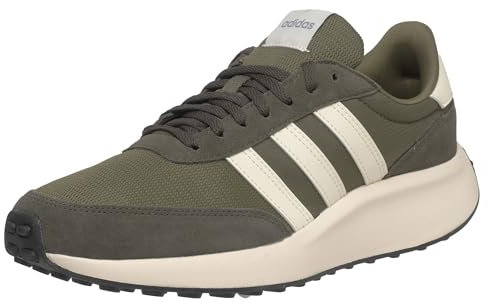 adidas Hombre Run 70s Shoes, Shadow Olive/Off White/Olive strata, 46 EU
