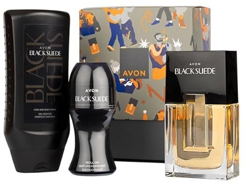 Avon Geschenkset Black Suede klassisch/maskulin ledrig-orientalischer Duft