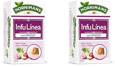 Hornimans Infu Línea | Infusión con Hinojo 100% Natural | 20 bolsitas | Sin Teína (Paquete de 2)