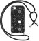 Foonary Funda con Cuerda para Apple iPhone XR 6,1, Carcasa Ultrafina Silicona Aesthetic Dibujos Case con Ajustable Collar Correa de Cuello Cordón Antigolpes Cover para iPhone XR, Universo