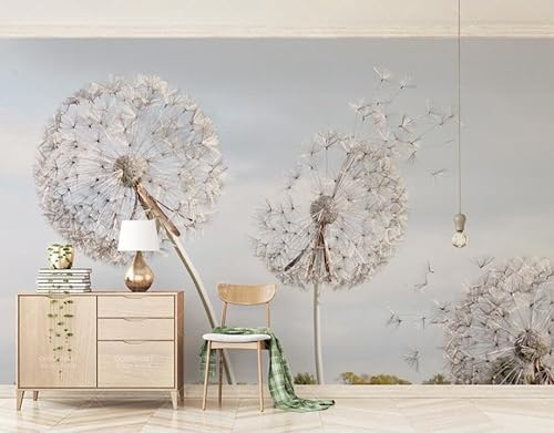 Fototapete 3d Effekt Abstrakte Pusteblume Design Tapete Fototapeten Vlies Tapeten Vliestapete Wandtapete moderne Wand Schlafzimmer Wohnzimmer 400cm×280cm(Breite x Höhe)