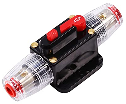 Sicherungsautomat 12 V, 1 Stück, 12 V Dc, 40 A, Leistungsschalter, Rücksetzbar, Praktisch, Einfache Verwendung für Kfz-Trennschalter, 12 V