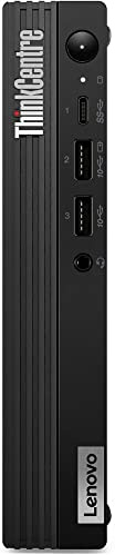 Lenovo ThinkCentre M70q Gen4 Mini PC de bureau – Intel Core i7-14700K jusqu'à 5,6 GHz, 64 Go de RAM, 1 To NVMe SSD, Intel UHD Graphics 770, WiFi 6E + Bluetooth 5.1, clavier et souris, Windows 11 Pro