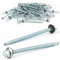 25 tornillos autorroscantes de 6,3 x 100 mm con junta, tornillos de techo con arandela de sellado (plata)