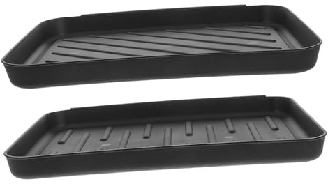 TOKIDNY 2pcs Boot Mat Tray Plastic Shoe Mats Indoor Outdoor Entryway Boot Rack Wet Shoe Tray Sturdy