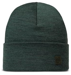 Buff®| Merino Heavyweight Mütze Männlich Weiblich Erwachsene, Multifunktionaler Schal, 100% Merinowolle, Wandern, Outdoor, Nachhaltig, Leicht, Dick, Einheitsgröße, Grün