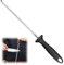 Sharpening Steel - 8-inch Kitchen Knife Sharpener, Carbon Steel Professional Sharpening Stick with Hanging Holes, Knife Sharpener for Master Chef, Daily Maintenance of Kitchen Knives