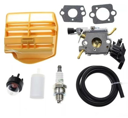 WPHYGMK Parti di Ricambio per Utensili Carburatore Aria for Filtro for Husqvarna 445 445E 450 450E for Benzina for Motosega C1M-EL37B Riparazioni Facili