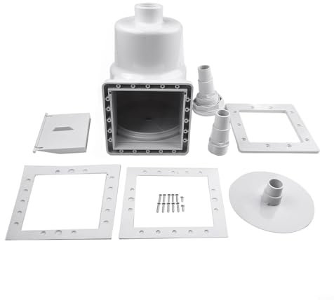 Large Capacity Pool Skimmer Compatibl, Above Ground Pool Skimmer, for Hayward for SP1091LX, Includes Basket and Gasket, Easy Maintenance, Sturdy Design(A)